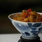 Dulce de berenjenas con un toque de naranjas