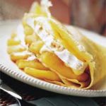 Crepes de manzana con natillas al calvado