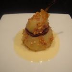 Peras rellenas de avellanas